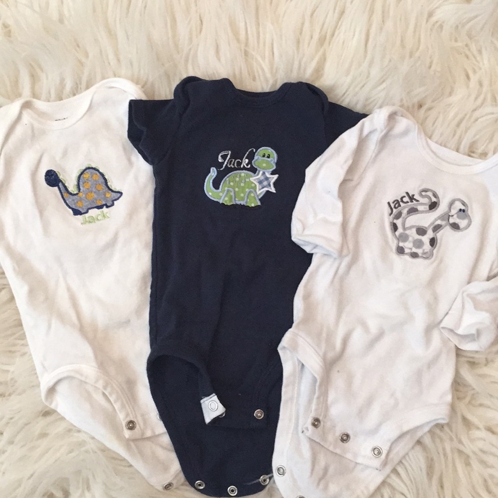 “Jack” personalized bodysuits